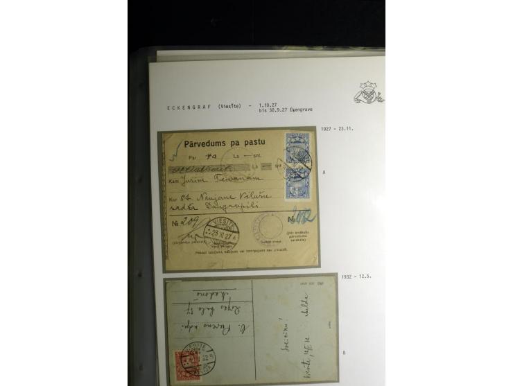 NORMSTEMPEL: AAHOF-ZVIDZIENA, umfangreiche Sammlung mit über 750 Briefen und Karten, alles sauber in 6 Alben