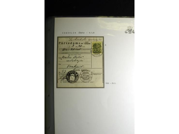 NORMSTEMPEL: AAHOF-ZVIDZIENA, umfangreiche Sammlung mit über 750 Briefen und Karten, alles sauber in 6 Alben