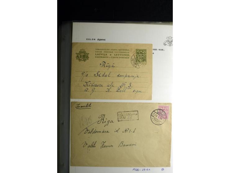 NORMSTEMPEL: AAHOF-ZVIDZIENA, umfangreiche Sammlung mit über 750 Briefen und Karten, alles sauber in 6 Alben