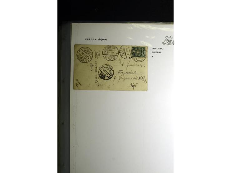 NORMSTEMPEL: AAHOF-ZVIDZIENA, umfangreiche Sammlung mit über 750 Briefen und Karten, alles sauber in 6 Alben