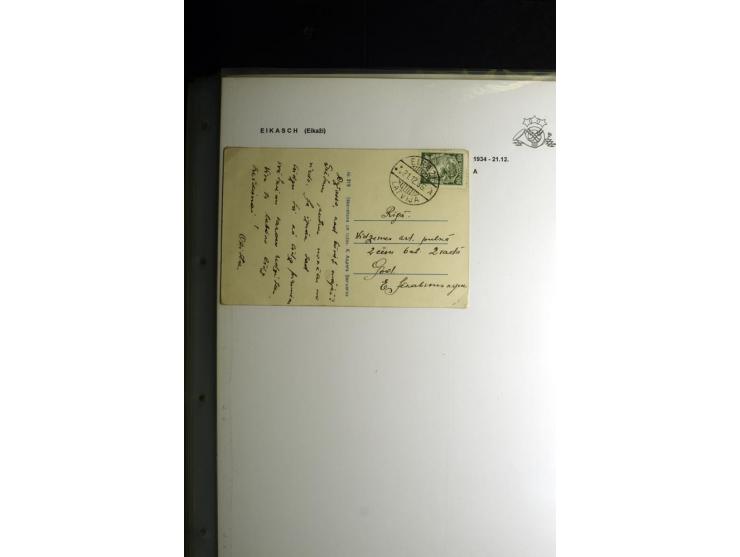 NORMSTEMPEL: AAHOF-ZVIDZIENA, umfangreiche Sammlung mit über 750 Briefen und Karten, alles sauber in 6 Alben