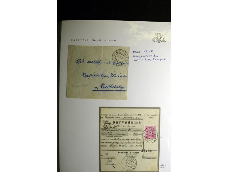 NORMSTEMPEL: AAHOF-ZVIDZIENA, umfangreiche Sammlung mit über 750 Briefen und Karten, alles sauber in 6 Alben