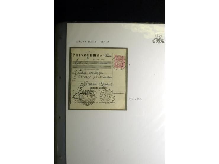 NORMSTEMPEL: AAHOF-ZVIDZIENA, umfangreiche Sammlung mit über 750 Briefen und Karten, alles sauber in 6 Alben