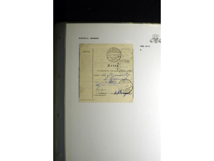 NORMSTEMPEL: AAHOF-ZVIDZIENA, umfangreiche Sammlung mit über 750 Briefen und Karten, alles sauber in 6 Alben