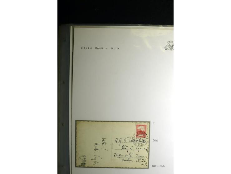 NORMSTEMPEL: AAHOF-ZVIDZIENA, umfangreiche Sammlung mit über 750 Briefen und Karten, alles sauber in 6 Alben