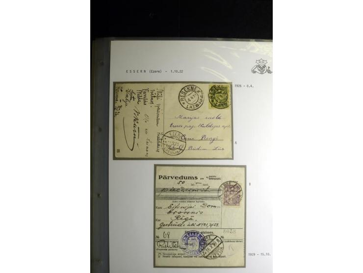 NORMSTEMPEL: AAHOF-ZVIDZIENA, umfangreiche Sammlung mit über 750 Briefen und Karten, alles sauber in 6 Alben