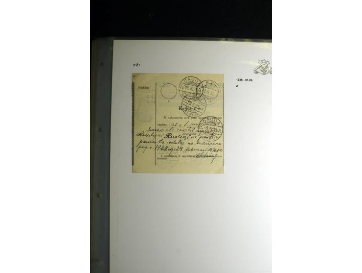 NORMSTEMPEL: AAHOF-ZVIDZIENA, umfangreiche Sammlung mit über 750 Briefen und Karten, alles sauber in 6 Alben
