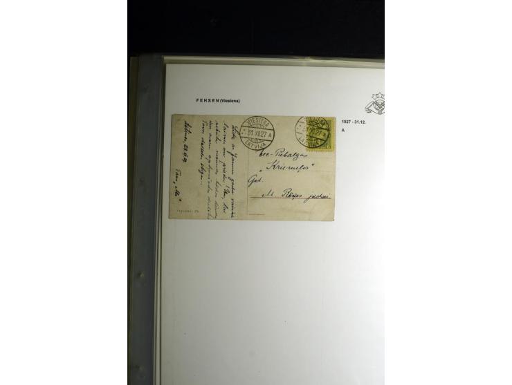 NORMSTEMPEL: AAHOF-ZVIDZIENA, umfangreiche Sammlung mit über 750 Briefen und Karten, alles sauber in 6 Alben