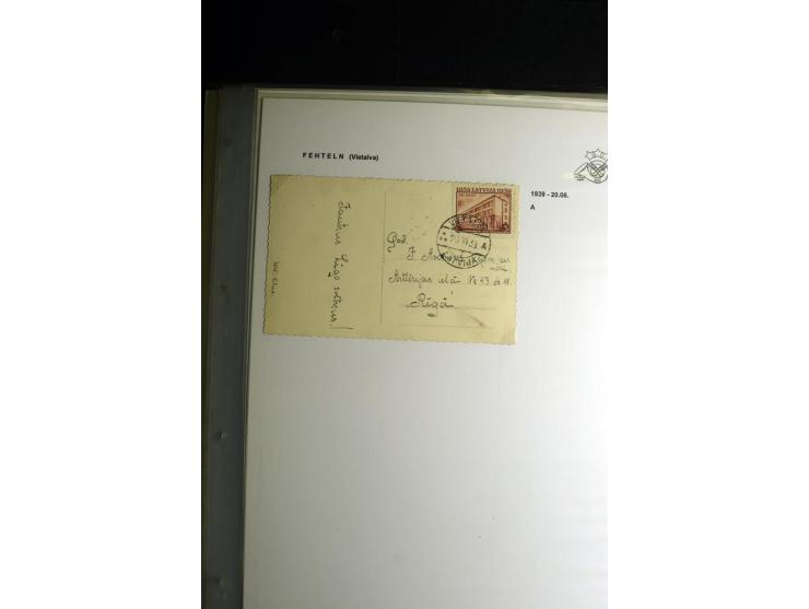 NORMSTEMPEL: AAHOF-ZVIDZIENA, umfangreiche Sammlung mit über 750 Briefen und Karten, alles sauber in 6 Alben
