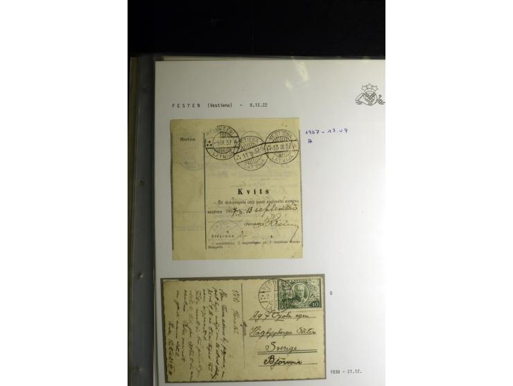 NORMSTEMPEL: AAHOF-ZVIDZIENA, umfangreiche Sammlung mit über 750 Briefen und Karten, alles sauber in 6 Alben