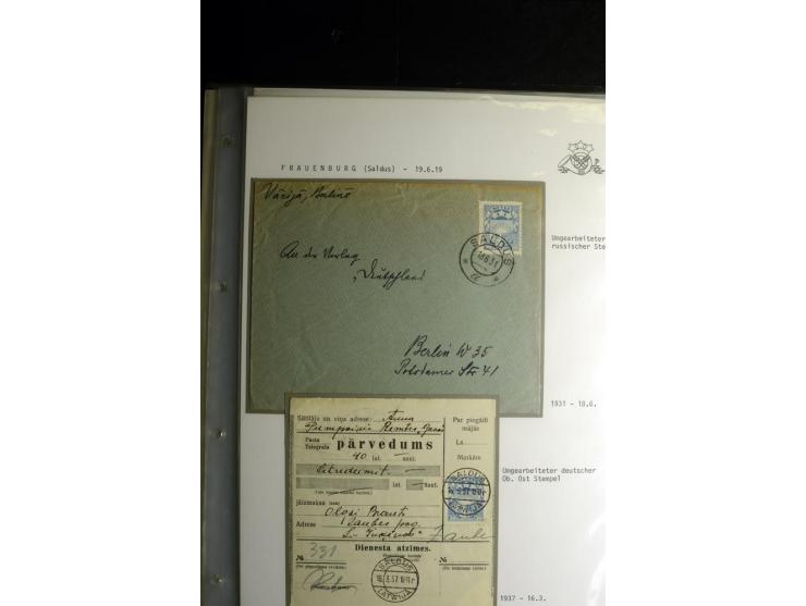 NORMSTEMPEL: AAHOF-ZVIDZIENA, umfangreiche Sammlung mit über 750 Briefen und Karten, alles sauber in 6 Alben
