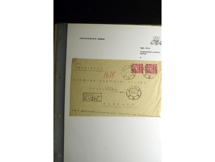 NORMSTEMPEL: AAHOF-ZVIDZIENA, umfangreiche Sammlung mit über 750 Briefen und Karten, alles sauber in 6 Alben