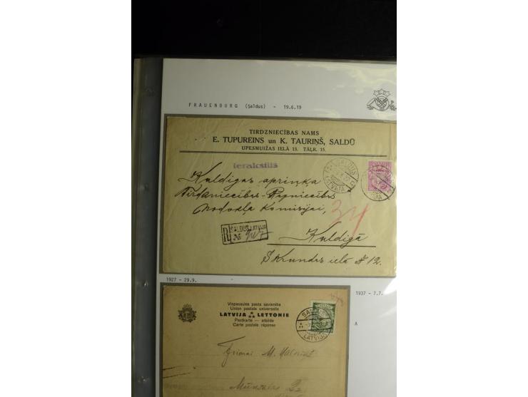NORMSTEMPEL: AAHOF-ZVIDZIENA, umfangreiche Sammlung mit über 750 Briefen und Karten, alles sauber in 6 Alben