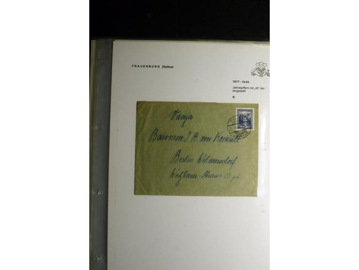 NORMSTEMPEL: AAHOF-ZVIDZIENA, umfangreiche Sammlung mit über 750 Briefen und Karten, alles sauber in 6 Alben