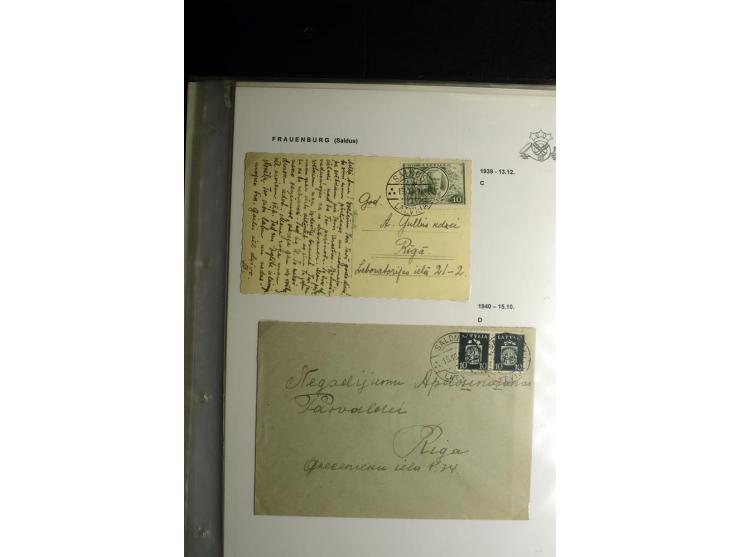 NORMSTEMPEL: AAHOF-ZVIDZIENA, umfangreiche Sammlung mit über 750 Briefen und Karten, alles sauber in 6 Alben