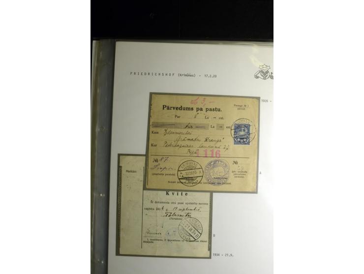 NORMSTEMPEL: AAHOF-ZVIDZIENA, umfangreiche Sammlung mit über 750 Briefen und Karten, alles sauber in 6 Alben