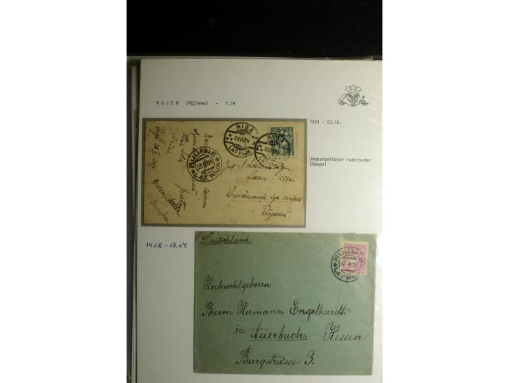 NORMSTEMPEL: AAHOF-ZVIDZIENA, umfangreiche Sammlung mit über 750 Briefen und Karten, alles sauber in 6 Alben