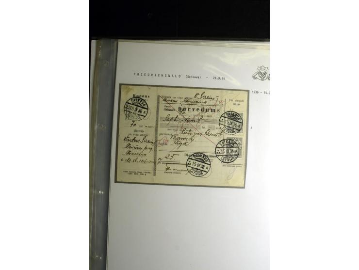 NORMSTEMPEL: AAHOF-ZVIDZIENA, umfangreiche Sammlung mit über 750 Briefen und Karten, alles sauber in 6 Alben