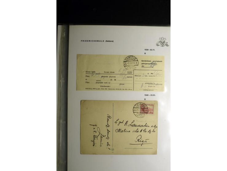 NORMSTEMPEL: AAHOF-ZVIDZIENA, umfangreiche Sammlung mit über 750 Briefen und Karten, alles sauber in 6 Alben