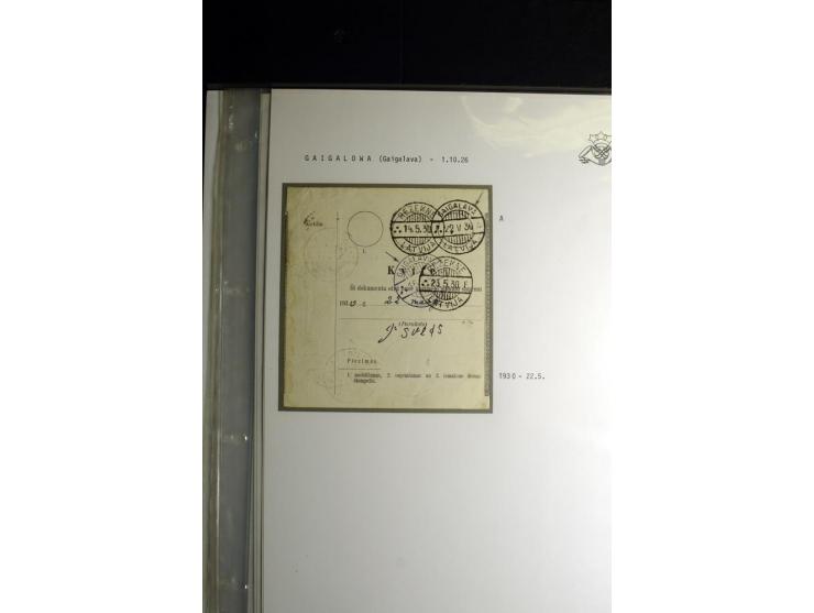 NORMSTEMPEL: AAHOF-ZVIDZIENA, umfangreiche Sammlung mit über 750 Briefen und Karten, alles sauber in 6 Alben