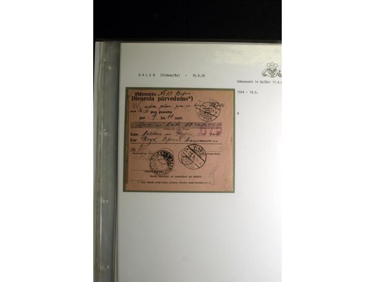 NORMSTEMPEL: AAHOF-ZVIDZIENA, umfangreiche Sammlung mit über 750 Briefen und Karten, alles sauber in 6 Alben
