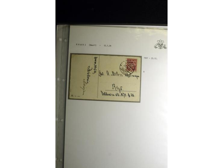 NORMSTEMPEL: AAHOF-ZVIDZIENA, umfangreiche Sammlung mit über 750 Briefen und Karten, alles sauber in 6 Alben