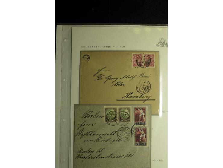 NORMSTEMPEL: AAHOF-ZVIDZIENA, umfangreiche Sammlung mit über 750 Briefen und Karten, alles sauber in 6 Alben