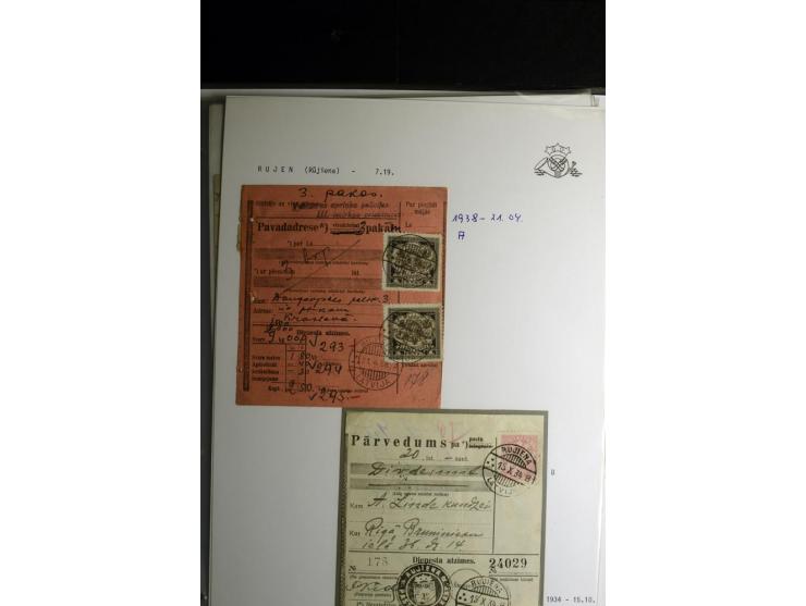 NORMSTEMPEL: AAHOF-ZVIDZIENA, umfangreiche Sammlung mit über 750 Briefen und Karten, alles sauber in 6 Alben