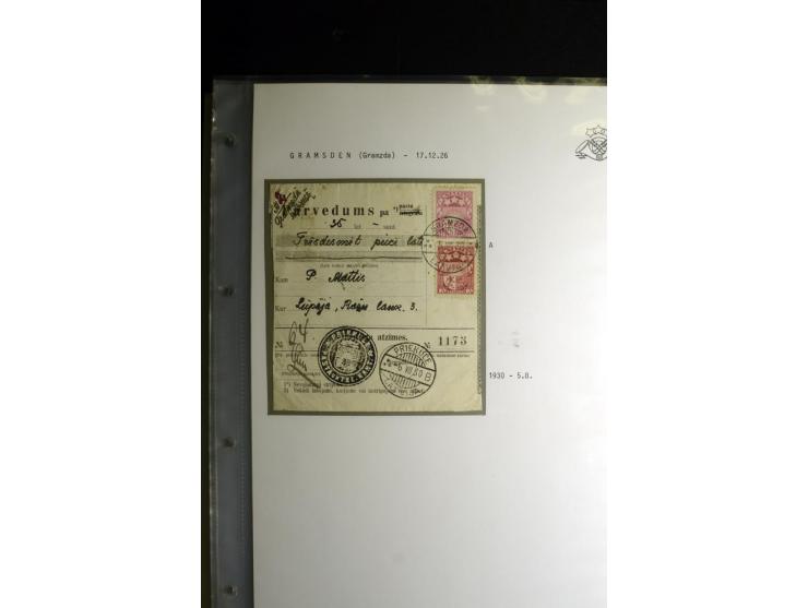 NORMSTEMPEL: AAHOF-ZVIDZIENA, umfangreiche Sammlung mit über 750 Briefen und Karten, alles sauber in 6 Alben