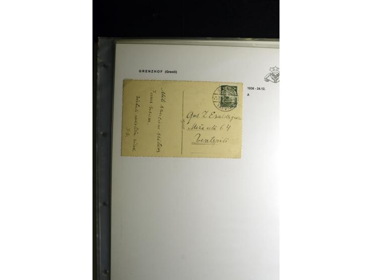 NORMSTEMPEL: AAHOF-ZVIDZIENA, umfangreiche Sammlung mit über 750 Briefen und Karten, alles sauber in 6 Alben