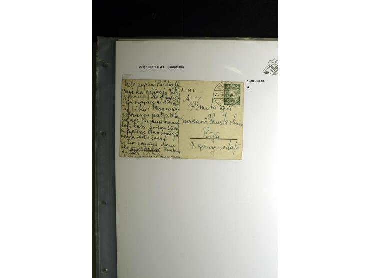 NORMSTEMPEL: AAHOF-ZVIDZIENA, umfangreiche Sammlung mit über 750 Briefen und Karten, alles sauber in 6 Alben