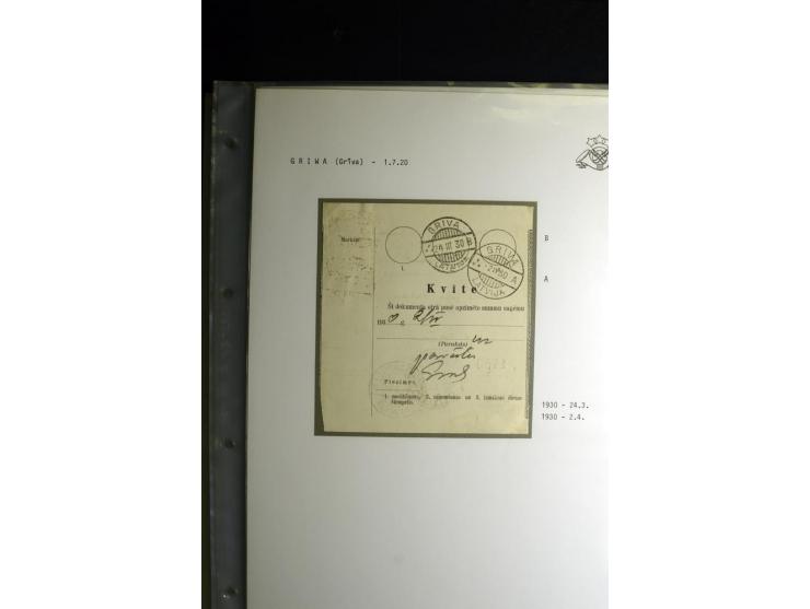 NORMSTEMPEL: AAHOF-ZVIDZIENA, umfangreiche Sammlung mit über 750 Briefen und Karten, alles sauber in 6 Alben