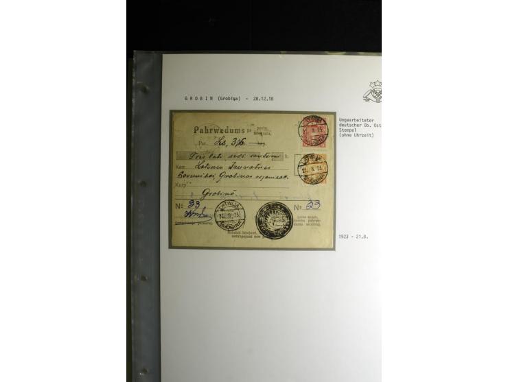 NORMSTEMPEL: AAHOF-ZVIDZIENA, umfangreiche Sammlung mit über 750 Briefen und Karten, alles sauber in 6 Alben