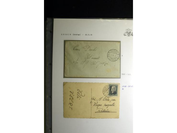 NORMSTEMPEL: AAHOF-ZVIDZIENA, umfangreiche Sammlung mit über 750 Briefen und Karten, alles sauber in 6 Alben