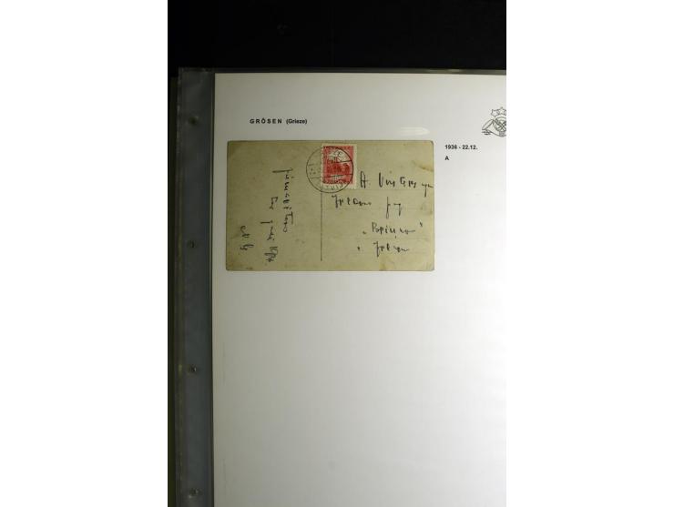 NORMSTEMPEL: AAHOF-ZVIDZIENA, umfangreiche Sammlung mit über 750 Briefen und Karten, alles sauber in 6 Alben