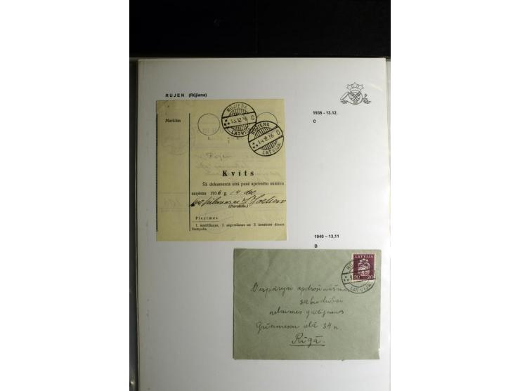 NORMSTEMPEL: AAHOF-ZVIDZIENA, umfangreiche Sammlung mit über 750 Briefen und Karten, alles sauber in 6 Alben