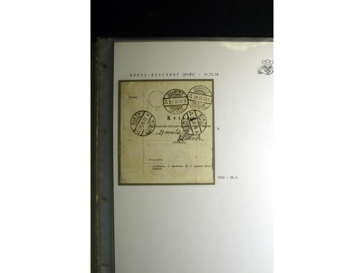 NORMSTEMPEL: AAHOF-ZVIDZIENA, umfangreiche Sammlung mit über 750 Briefen und Karten, alles sauber in 6 Alben
