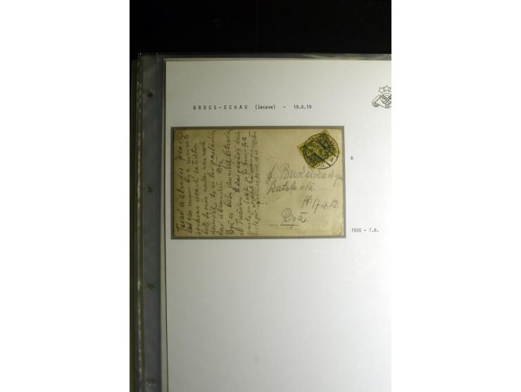 NORMSTEMPEL: AAHOF-ZVIDZIENA, umfangreiche Sammlung mit über 750 Briefen und Karten, alles sauber in 6 Alben
