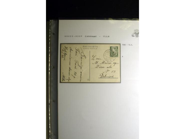 NORMSTEMPEL: AAHOF-ZVIDZIENA, umfangreiche Sammlung mit über 750 Briefen und Karten, alles sauber in 6 Alben