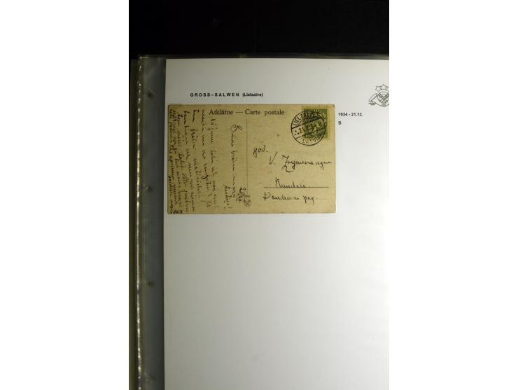 NORMSTEMPEL: AAHOF-ZVIDZIENA, umfangreiche Sammlung mit über 750 Briefen und Karten, alles sauber in 6 Alben