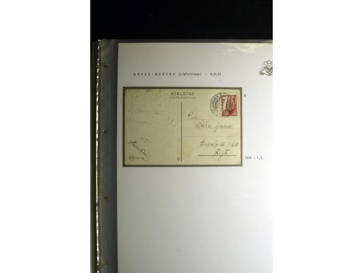 NORMSTEMPEL: AAHOF-ZVIDZIENA, umfangreiche Sammlung mit über 750 Briefen und Karten, alles sauber in 6 Alben