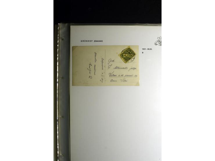 NORMSTEMPEL: AAHOF-ZVIDZIENA, umfangreiche Sammlung mit über 750 Briefen und Karten, alles sauber in 6 Alben