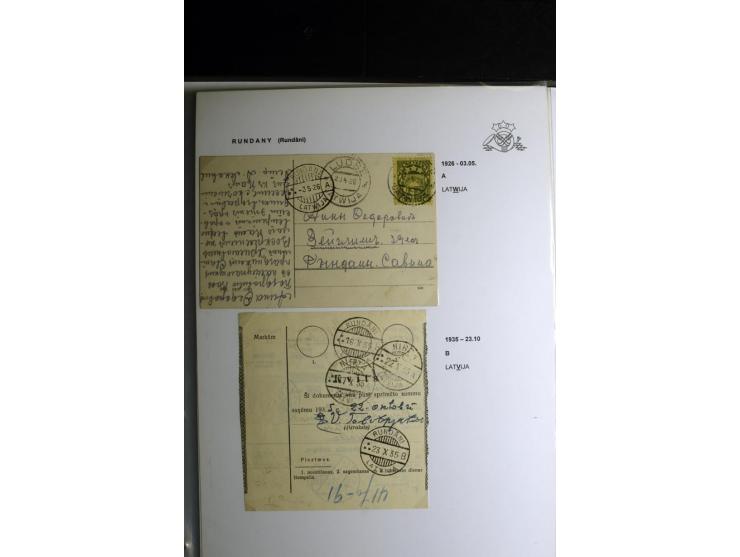 NORMSTEMPEL: AAHOF-ZVIDZIENA, umfangreiche Sammlung mit über 750 Briefen und Karten, alles sauber in 6 Alben