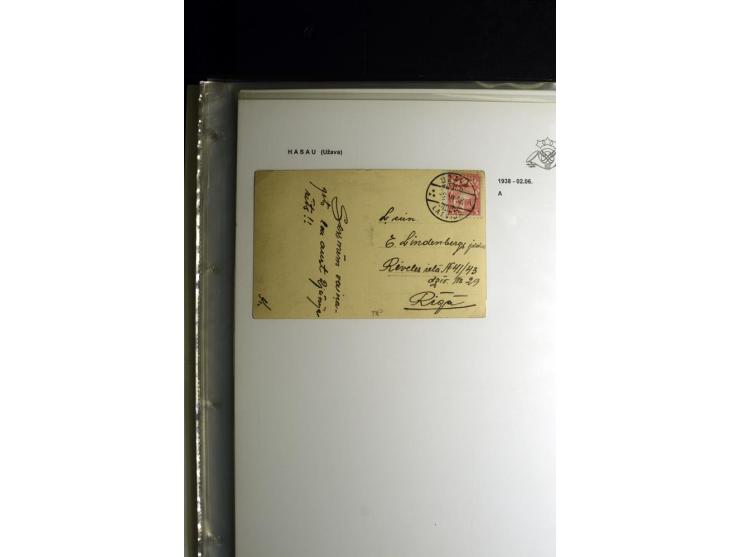 NORMSTEMPEL: AAHOF-ZVIDZIENA, umfangreiche Sammlung mit über 750 Briefen und Karten, alles sauber in 6 Alben