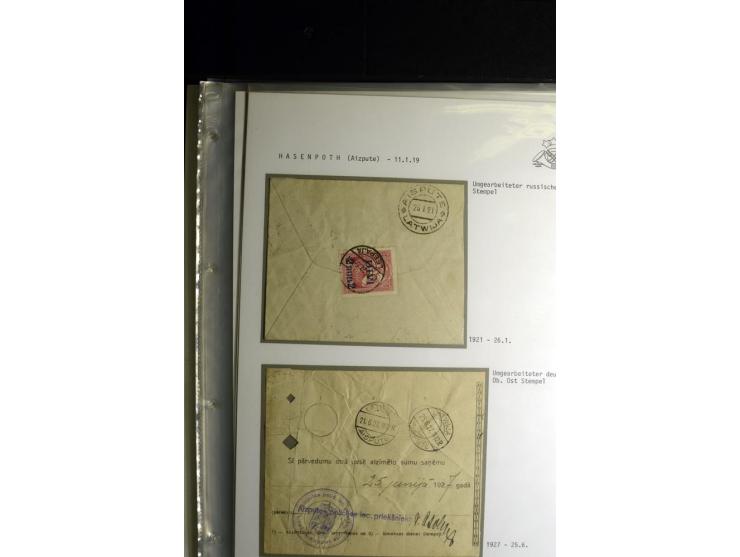 NORMSTEMPEL: AAHOF-ZVIDZIENA, umfangreiche Sammlung mit über 750 Briefen und Karten, alles sauber in 6 Alben