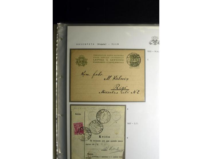 NORMSTEMPEL: AAHOF-ZVIDZIENA, umfangreiche Sammlung mit über 750 Briefen und Karten, alles sauber in 6 Alben