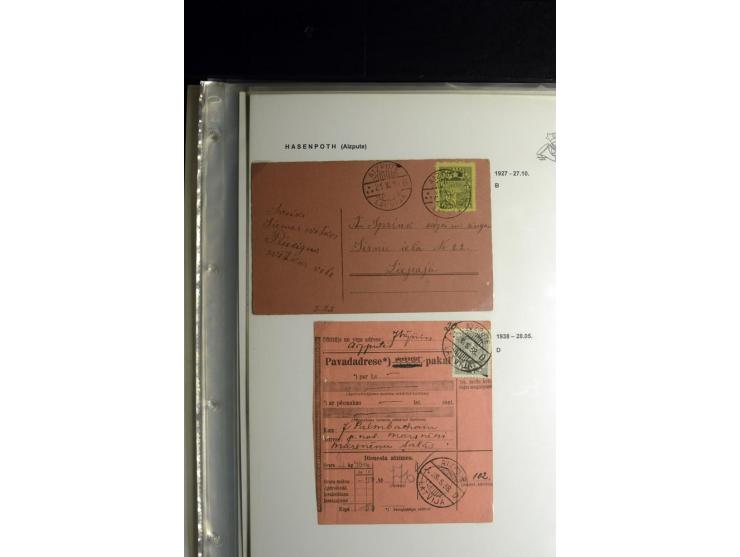 NORMSTEMPEL: AAHOF-ZVIDZIENA, umfangreiche Sammlung mit über 750 Briefen und Karten, alles sauber in 6 Alben