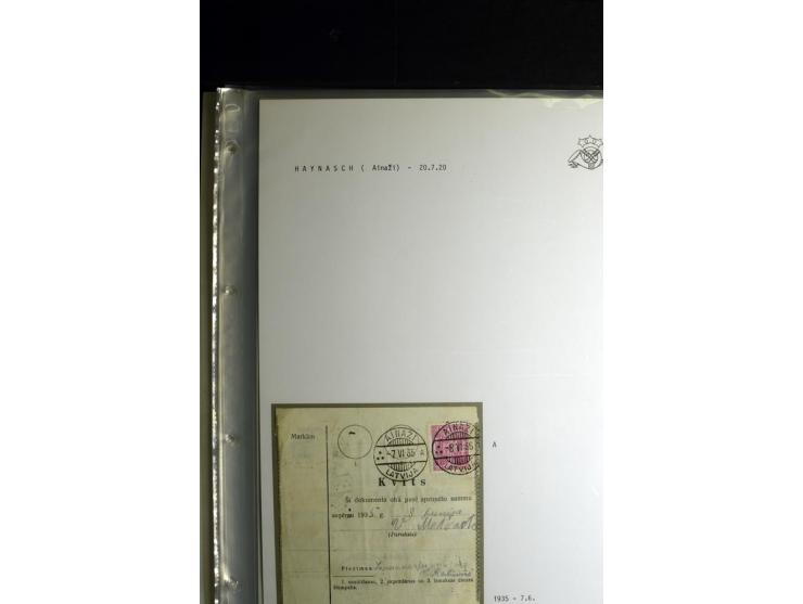 NORMSTEMPEL: AAHOF-ZVIDZIENA, umfangreiche Sammlung mit über 750 Briefen und Karten, alles sauber in 6 Alben
