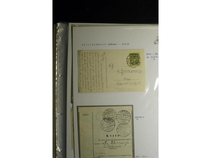 NORMSTEMPEL: AAHOF-ZVIDZIENA, umfangreiche Sammlung mit über 750 Briefen und Karten, alles sauber in 6 Alben