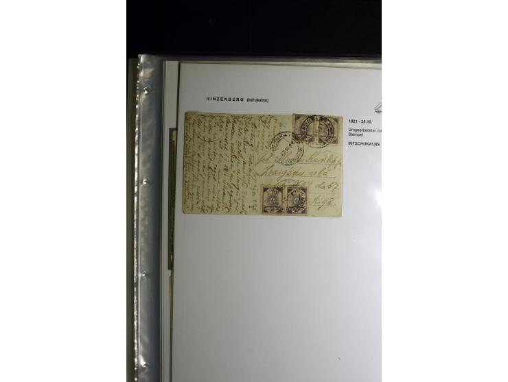 NORMSTEMPEL: AAHOF-ZVIDZIENA, umfangreiche Sammlung mit über 750 Briefen und Karten, alles sauber in 6 Alben